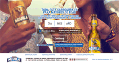 Desktop Screenshot of cervezaaguila.com