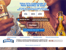 Tablet Screenshot of cervezaaguila.com